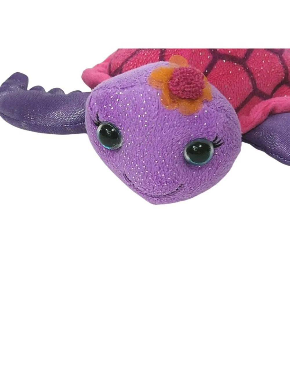 First Main Fanta Sea Tallulah Turtle Plush Purple Pink Glitter Sparkle Toy 7 in